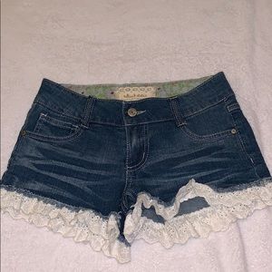 Altar’d State Jean shorts with detail size 0/24